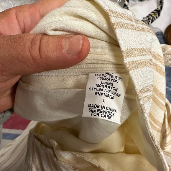 Hallelu Striped Mini Front Knot Skirt - Picture 4 of 5